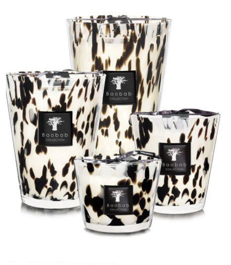 SCENTED CANDLE PEARLS BLACK