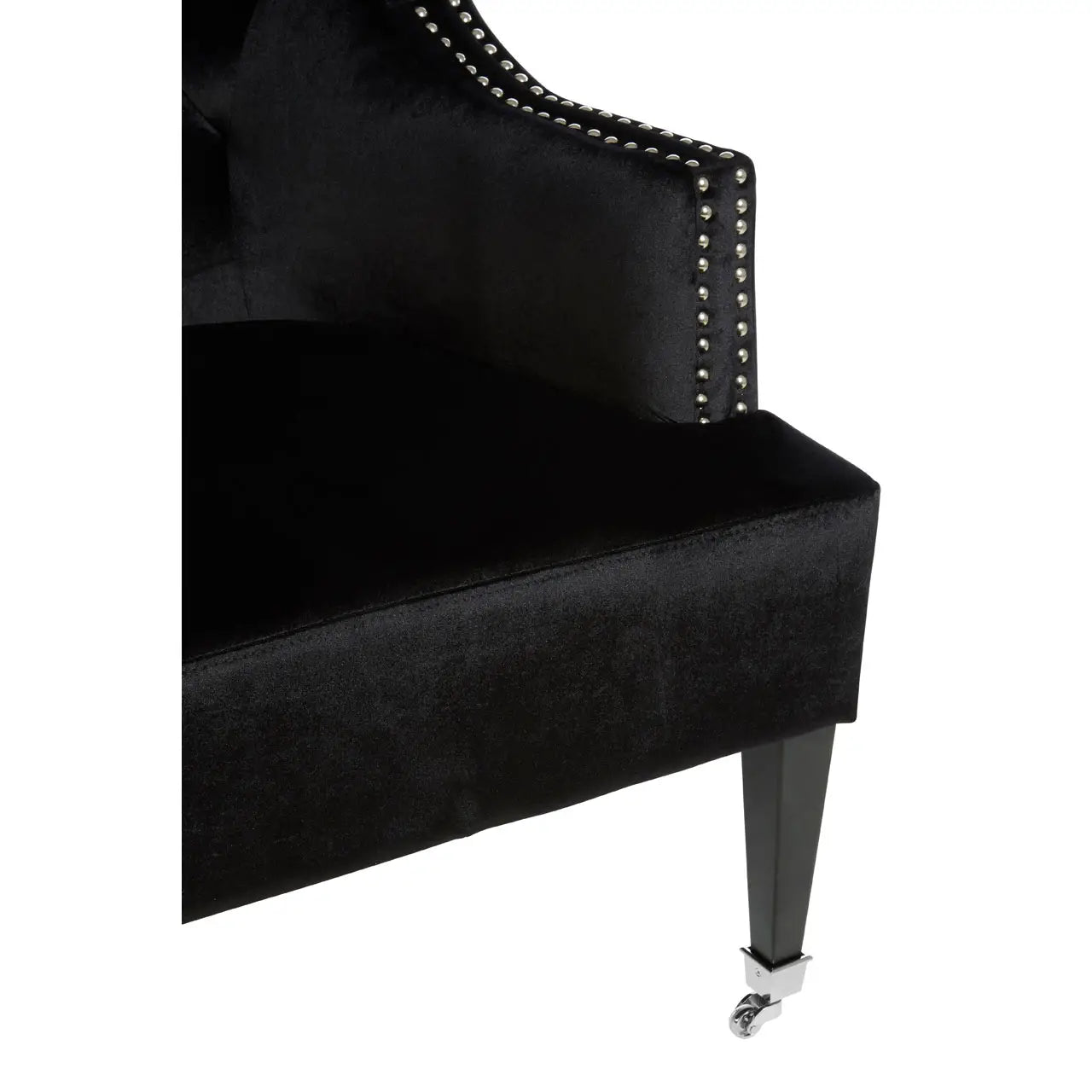 Devonshire Black Velvet Chair