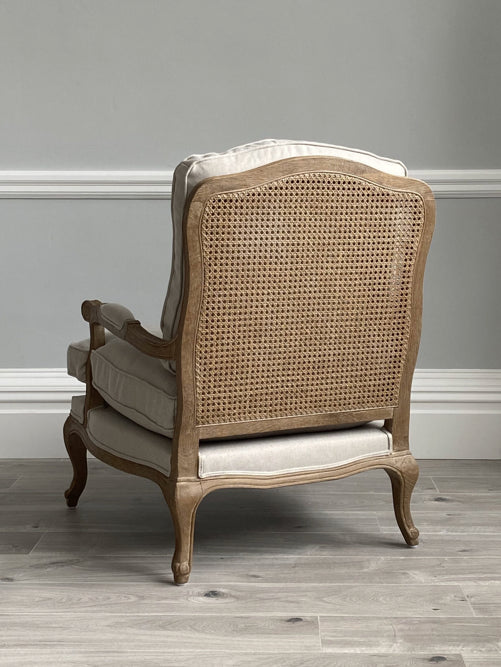 The Paget Oak Armchair in Linen