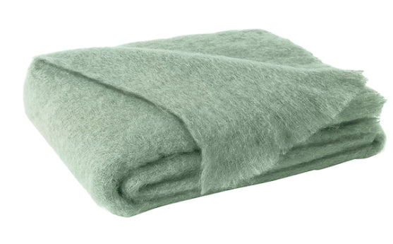 Sage Mohair Throw