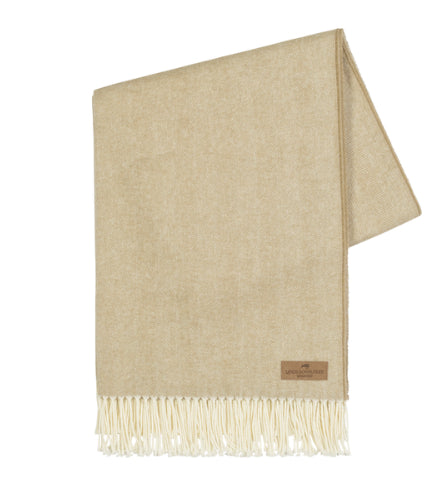 White Truffle Italian Herringbone Throw