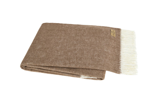 Saddle Italian Herringbone Throw