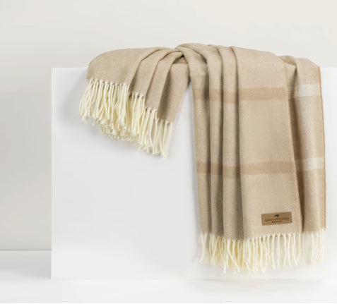 Dune Montauk Stripe Herringbone Throw