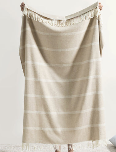 Dune Montauk Stripe Herringbone Throw