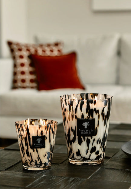 SCENTED CANDLE PEARLS BLACK