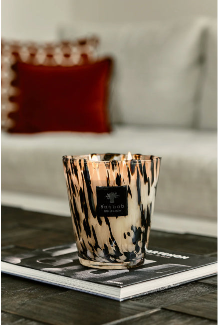 SCENTED CANDLE PEARLS BLACK
