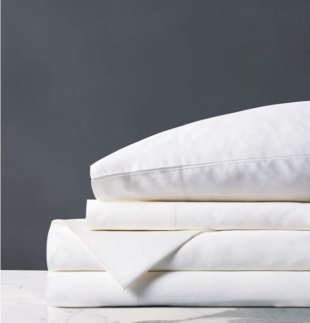 FRESCO SATEEN SHEET SET IN WHITE