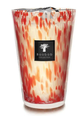 SCENTED CANDLE PEARLS CORAL
