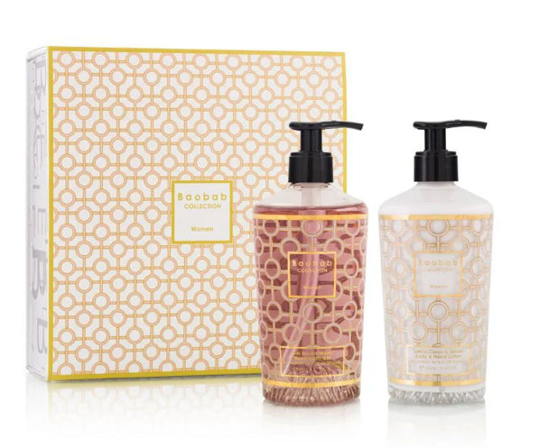 GIFT BOX WOMEN BODY & HAND LOTION AND HAND WASH GEL