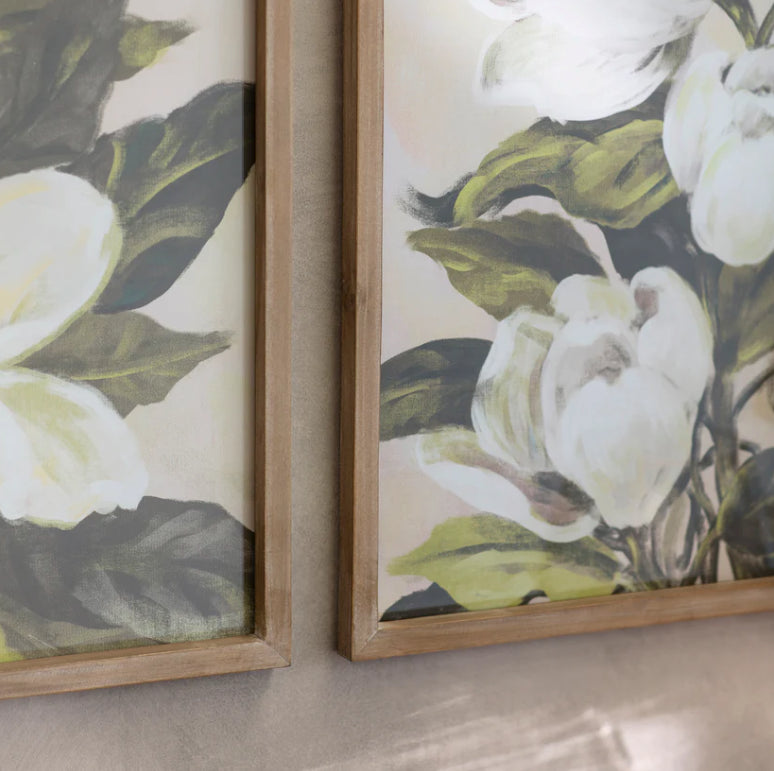 Sea Breeze Blooms Framed Print Set