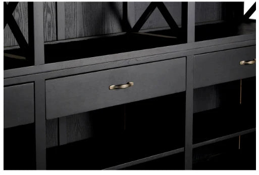 Ebony Birchwood Large Cabinet