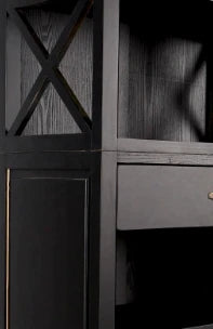 Ebony Birchwood Large Cabinet