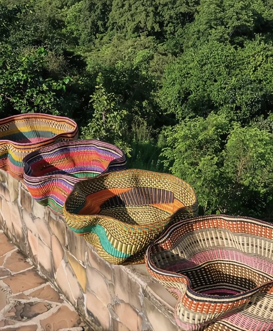 Handwoven Wave Baskets – Sculptural Elegance for Your Space