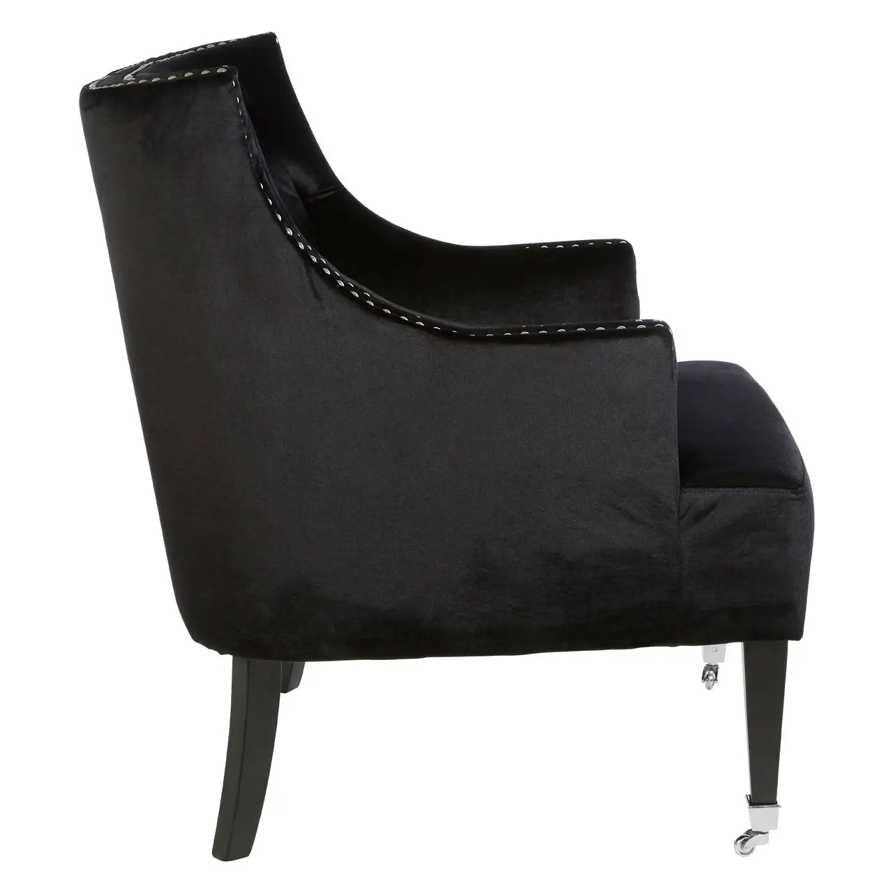 Devonshire Black Velvet Chair