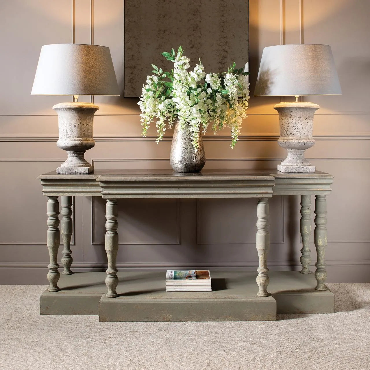 Somerset Stone Urn Lamp