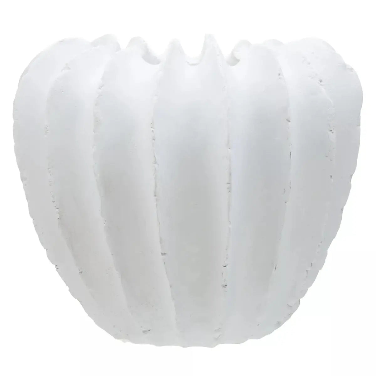 Sculptural White Vase