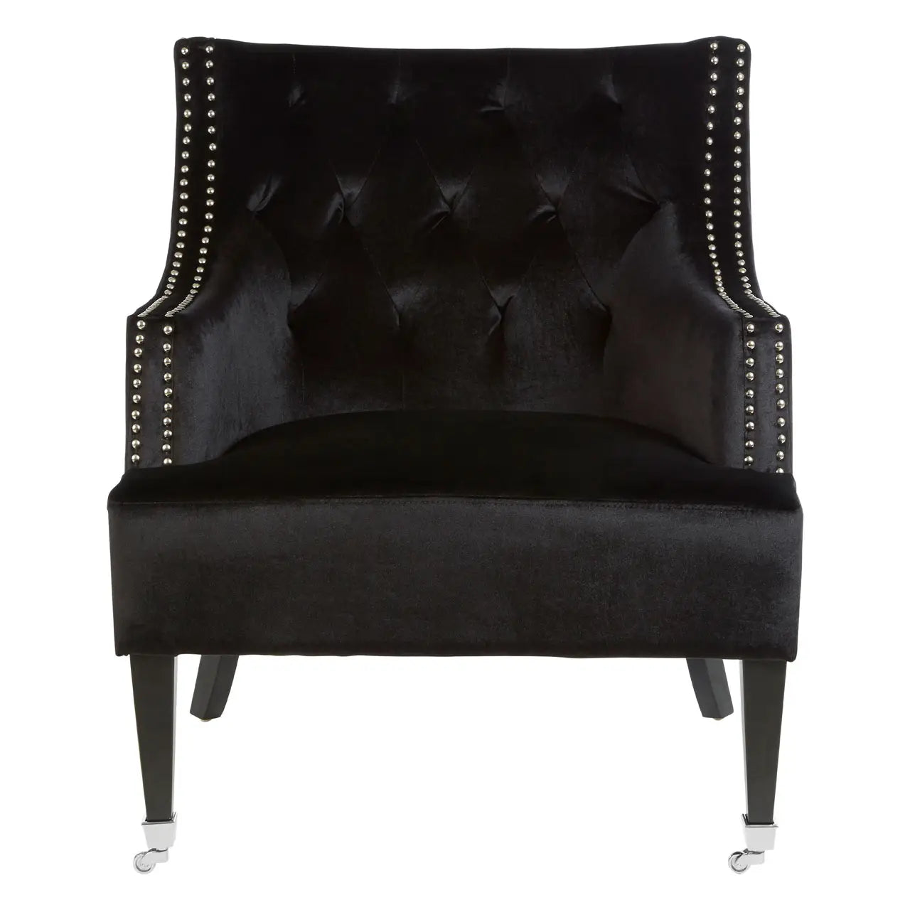 Devonshire Black Velvet Chair