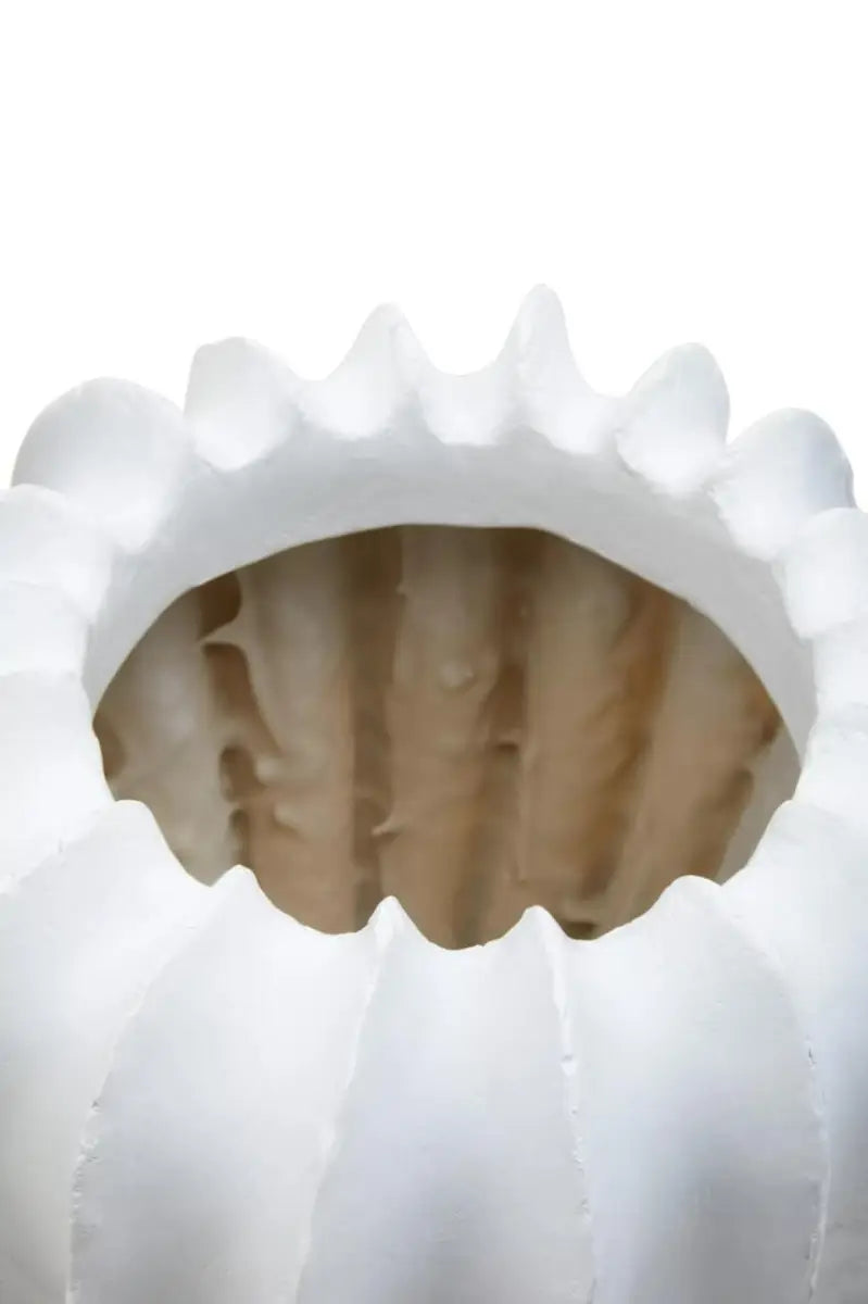 Sculptural White Vase