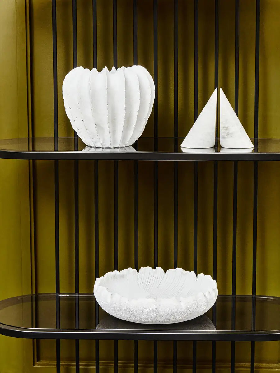 Sculptural White Vase