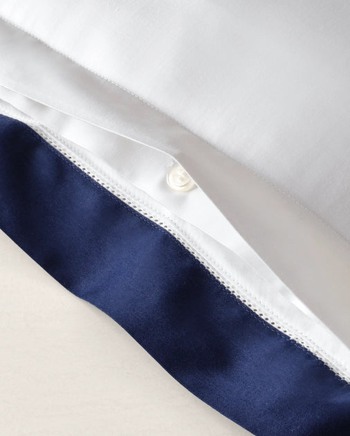 Organic Sateen Border Bedding - Euro Sham