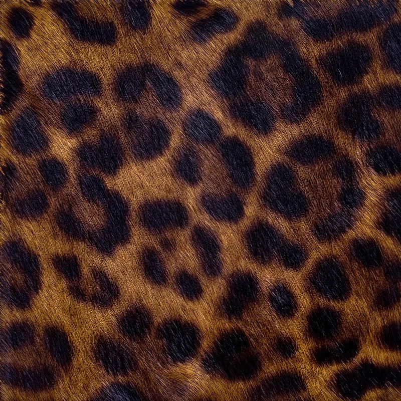 Leopard Hair Leather Cushion