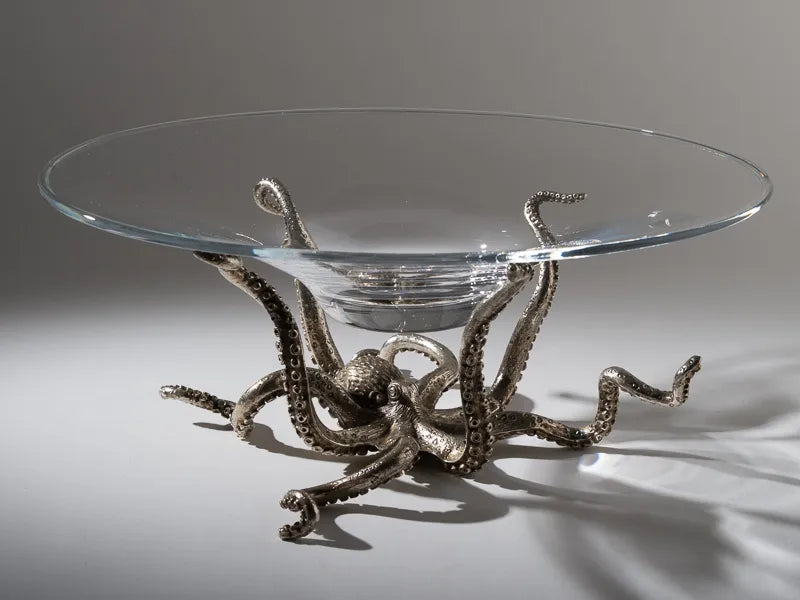 OCTOPUS WITH GLASS BOWL