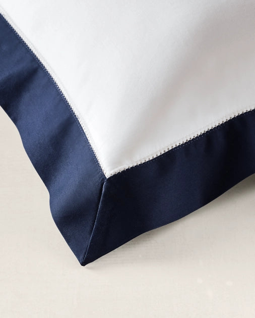 Organic Sateen Border Bedding - Euro Sham