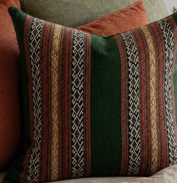 Lakeside striped wool cushion