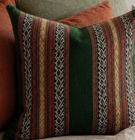 Lakeside striped wool cushion